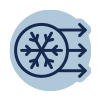 An icon representing cooling