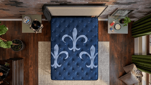 Lux Estate mattress in a styled room