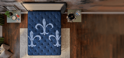Lux Estate Mattress in a styled room