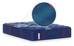 Posturepedic Elite Spring mattress with close up on cooling cover