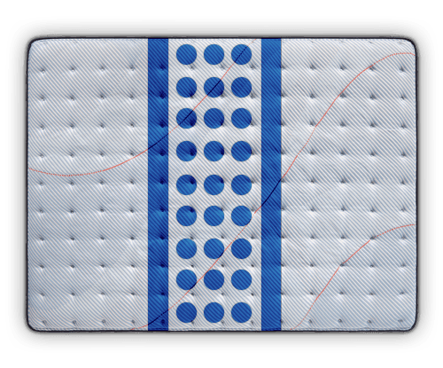 Posturepedic Spring mattress with targeted support illustration